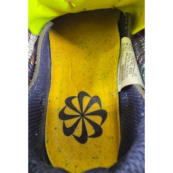 NIKE AIR VAPORMAX 2020 FLYKNIT WOMEN’S SIZE 6.5 DEEP ROYAL BLUE MULTI-COLOR - Picture 8 of 13